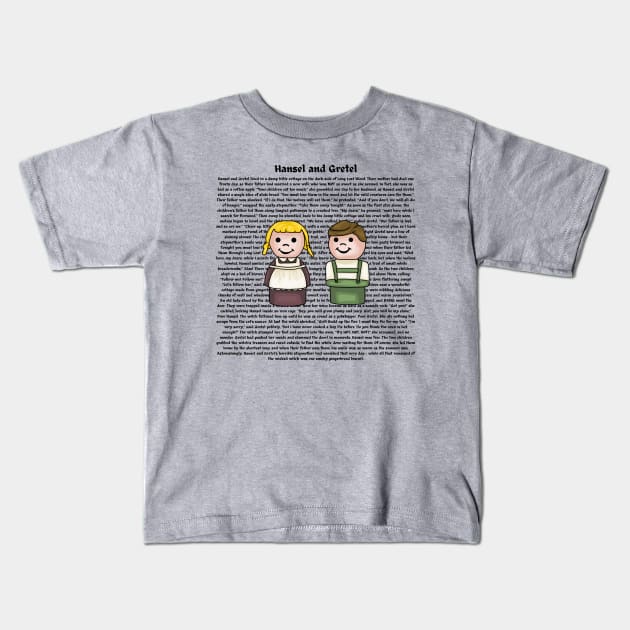 Hansel and Gretel Story Kids T-Shirt by Slightly Unhinged